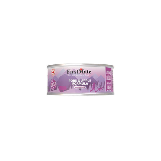 FirstMate Can Limited Ingredient Pork and Apple Cat Food 3.2oz/24ea.