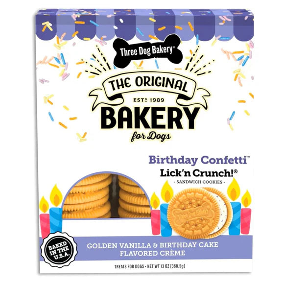 Three Dog Bakery Gold Birthday Cake Fill 13 oz (FDM)