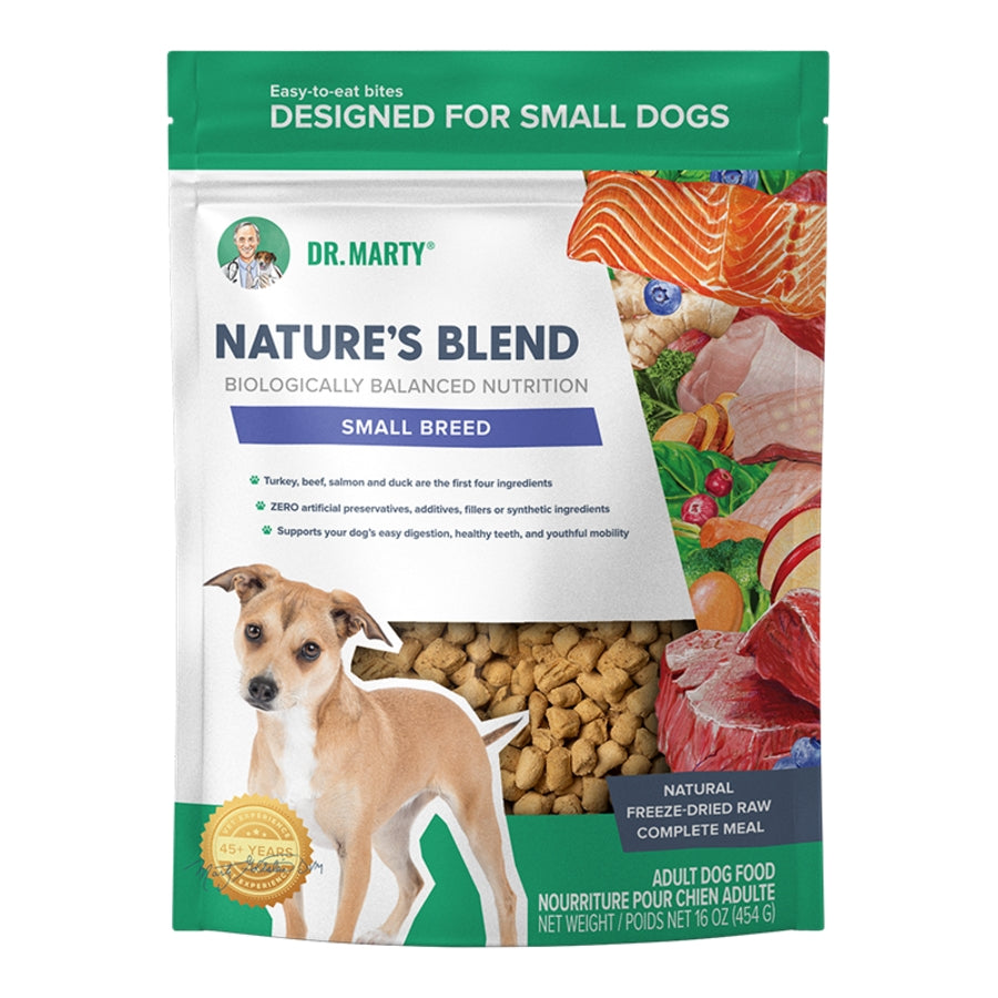 DR. MARTY DOG FREEZE DRIED NATURE'S BLEND SMALL BREED 16OZ
