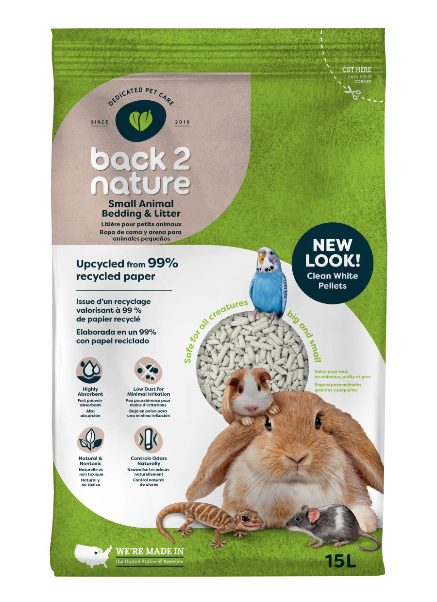 Back 2 Nature Small Animal Bedding & Litter 1ea/15 l