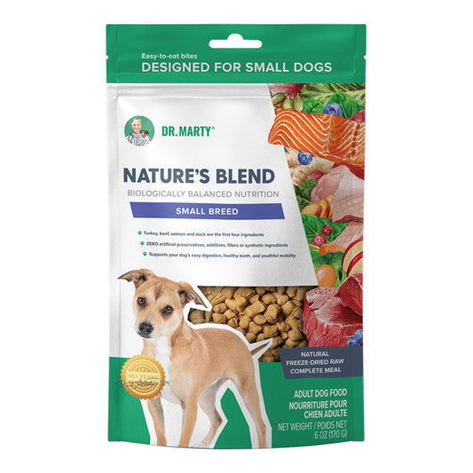 DR. MARTY DOG FREEZE DRIED NATURE'S BLEND SMALL BREED 6OZ