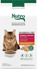 Nutro Wholesome Essentials Hairball Control Cat Food Dry Chicken & Brown Rice Recipe