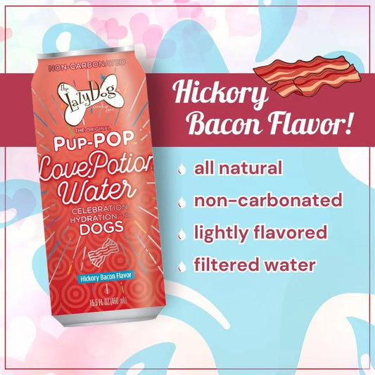 Lazy Dog Pup-Pop Love Potion Bacon Flavor Water 4/15.5 oz