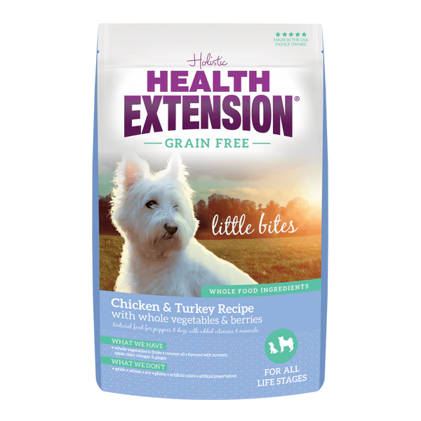 Health Extension Grain Free Little Bites Chicken & Turkey Dog 12 lb