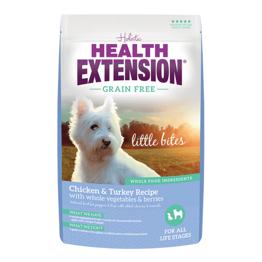 Health Extension Grain Free Little Bites Chicken & Turkey Dog 12 lb