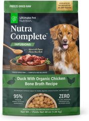 ULTIMATE PET NUTRITION Nutra Thrive™ Canine 40 in 1 Nutritional Supplement for Dogs, Powder Supplement for Dogs, Digestion and Immune Support, Vitamins, Minerals, Probiotics, Enzymes, 30 Servings