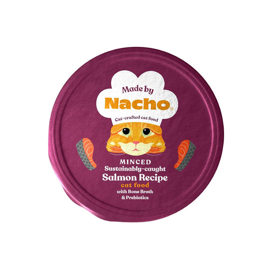 Made By Nacho Minced Salmon with Bone Broth & Prebiotics Cup Cat 10 / 2.5 oz