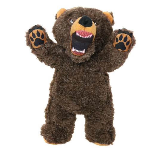 Mighty Angry Animals Bear Durable Dog Toy Brown, 1ea/12.8 in
