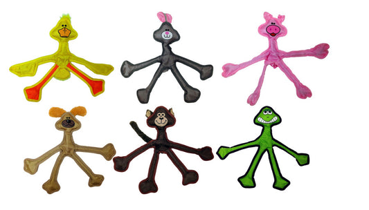 Multipet Skele-Ropes Dog Toy Frog, Assorted, 1ea/15 in