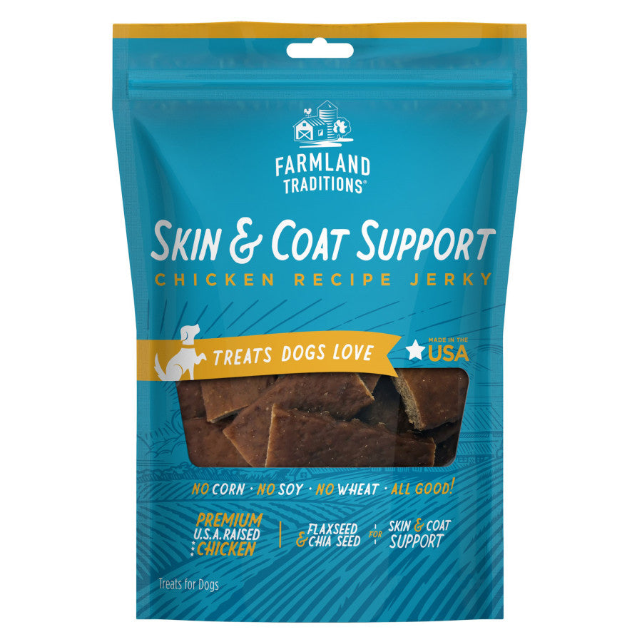 Farmland Traditions Skin & Coat Chicken Recipe Dog Jerky