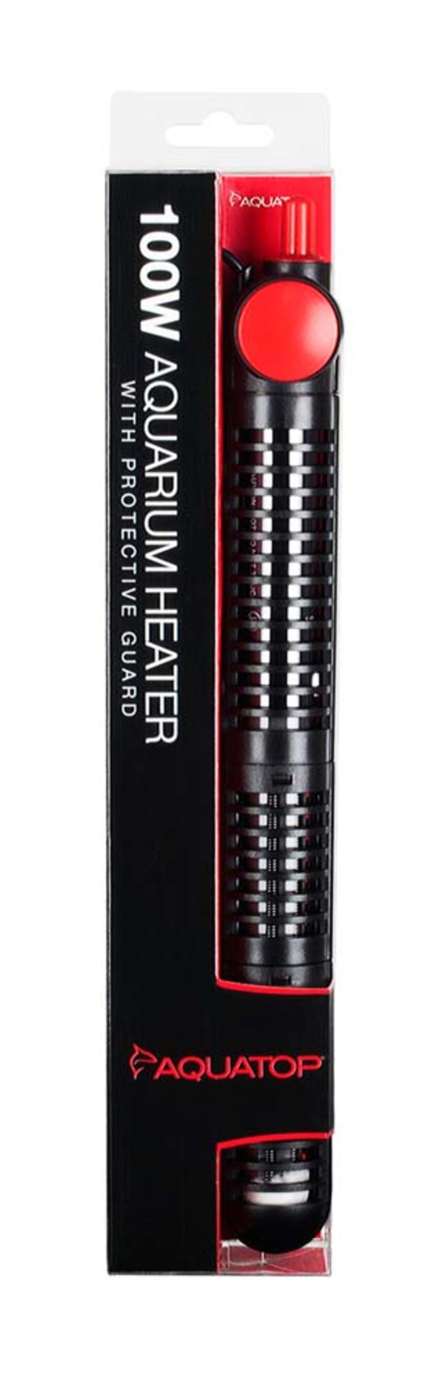 Aquatop Premier Glass Heater with Guard – Submersible for Fish Tanks Up to 13 Gallons – 68-93°F Adjustable Temp – Fresh & Saltwater Use