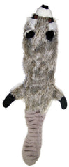 Skinneeez Multicolored Raccoon Dog Toy Small Plush