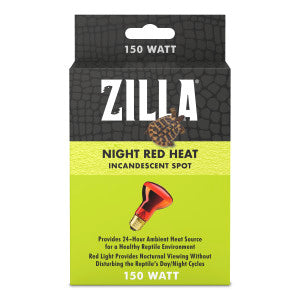Click to see full view Zilla Reptile Terrarium Incandescent Heat Spot Bulb, Night Red
