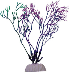 GloFish Red Algae Plant Aquarium Décor, Red Small, Fluorescent Under Blue LED Light
