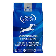 NutriSource Choice Dry Dog Food, Whitefish Meal & Rice Recipe