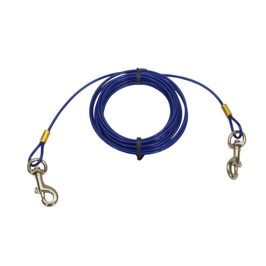 Titan - Coastal Pet Titan Medium Cable Dog Tie Out - Dog Tie Out Cable - Cable Tie Out for Dogs up to 50 lbs - Rust-Resistant Pet Tie Out Cable - Quality Dog Supplies