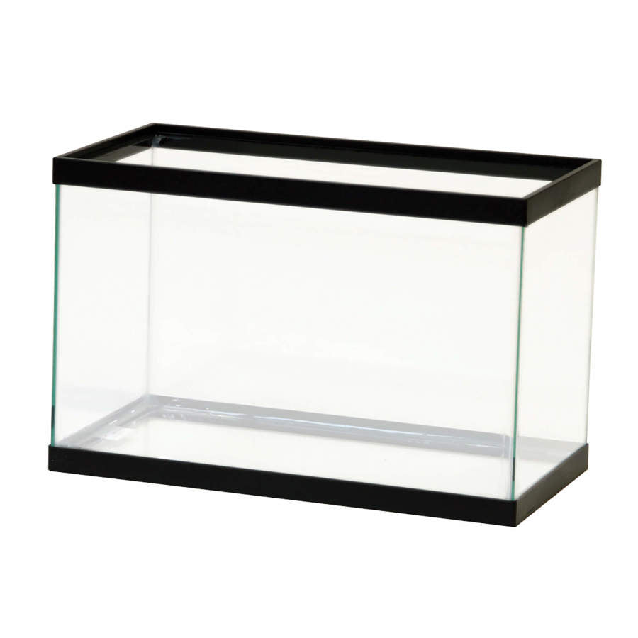 Aqueon Standard Glass Rectangle Aquarium Clear Silicone, Black