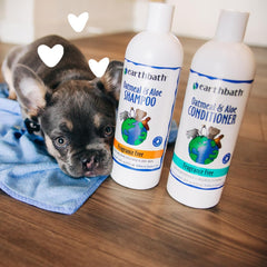 Earthbath Oatmeal & Aloe Dog Conditioner- Helps Allergies, Itching, & Dry Skin, Cruelty-Free Pet Conditioners, Fragrance-Free Dog Wash- 16 oz (1 Pack)