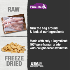 Freeze Dried Dog Treats, Whitefish