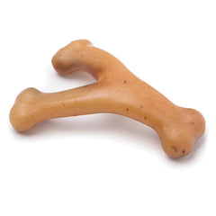 Benebone Wishbone Durable Dog Chew Toy for Aggressive Chewers, Real Chicken, Made in USA, for Any breed