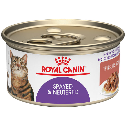 Royal Canin® Feline Health Nutrition™ Spayed / Neutered Thin Slices In Gravy Canned Cat Food, 3 oz