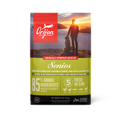 ORIJEN Senior Dry Dog Food, Grain Free Dry Dog Food for Senior Dogs, Fresh or Raw Ingredients