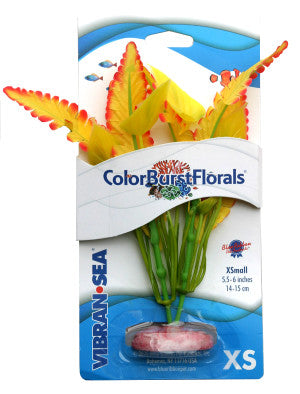 Blue Ribbon Pet Products Colorburst Florals Betta Silk Aquarium Plant XS