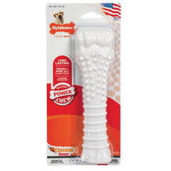 Nylabone Power Chew Classic Bone Chew Toy for Dogs, Durable Dog Toys for Aggressive Chewers, Chicken Flavor