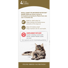 Royal Canin® Feline Breed Nutrition™ Maine Coon Thin Slices In Gravy Adult Canned Cat Food, 3 oz, 4-Pack