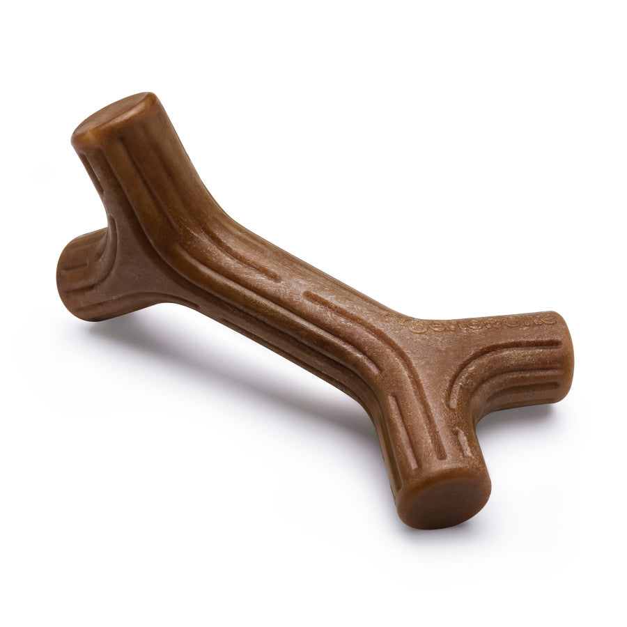 Benebone Bacon Stick Real Wood Durable Dog Chew Toy, Made in USA