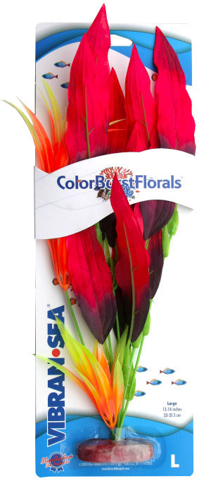 Blue Ribbon Pet Products Colorburst Florals Betta Silk Aquarium Plant Large