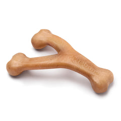 Benebone Wishbone Durable Dog Chew Toy for Aggressive Chewers, Real Chicken, Made in USA, for Any breed