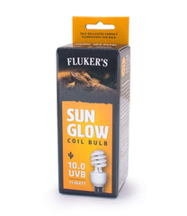 Fluker’s Sun Glow 10.0 UVB Fluorescent Coil Bulb for Desert Reptiles, Reptile Heat Light Stimulates Natural Synthesis of Vitamin D in Captive Reptiles