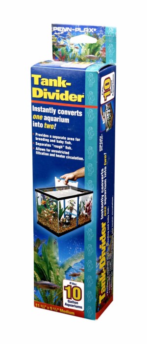 PENN-PLAX Fish Tank Divider – Clear, Perforated Polymer Screen
