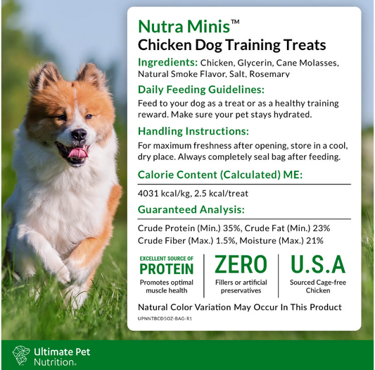 Nutra Minins Air-Dried Chicken Dog Treats