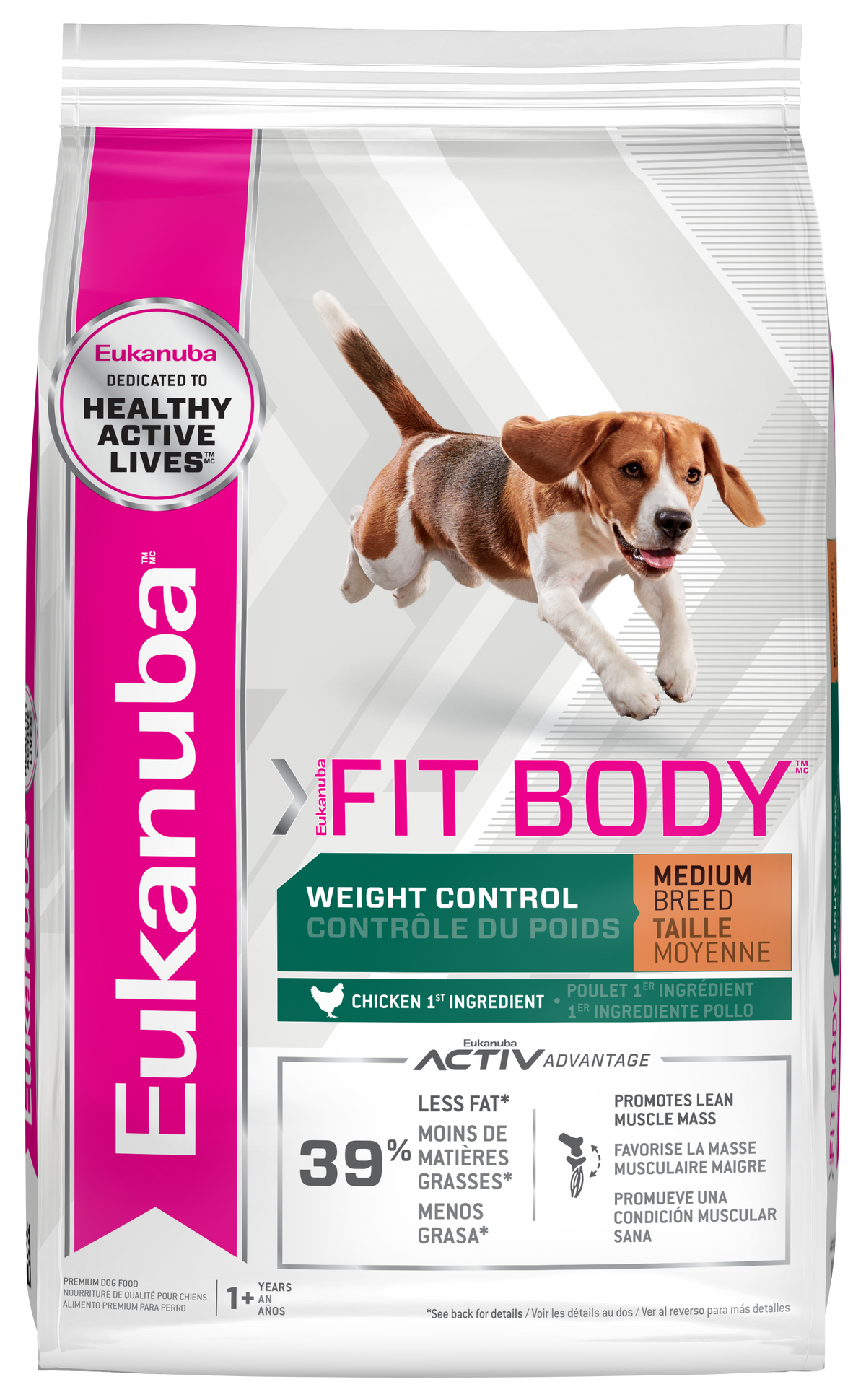 Eukanuba™ Fit Body Weight Control Medium Breed Dry Dog Food, 28 Lb
