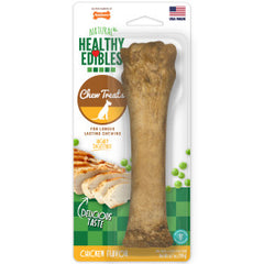 Nylabone Healthy Edibles Natural Dog Chews Long Lasting Chicken Flavor Treats for Dogs