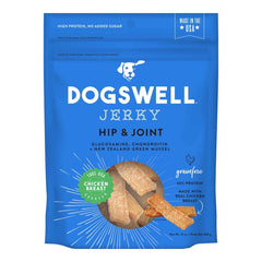 Dogswell Jerky Hip and Joint Dog Treats Grain Free Made in USA Only, Glucosamine and Chondroitin, Chicken