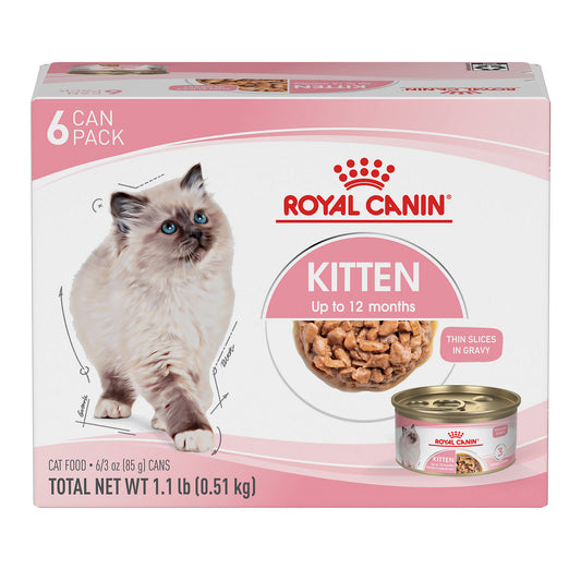 Royal Canin® Feline Health Nutrition™ Kitten Thin Slices In Gravy Canned Cat Food, 3 oz, 6-Pack