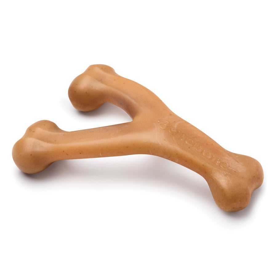 Benebone Wishbone Durable Dog Chew Toy for Aggressive Chewers, Real Chicken, Made in USA, for Any breed
