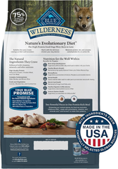 Blue Buffalo Wilderness Puppy High Protein Dry Dog Food With Real Chicken Plus Wholesome Grains, Made in the USA with Natural Ingredients, Chicken