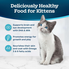 Blue Buffalo Tastefuls Kitten Food With DHA Dry Cat Food Made in the USA with Natural Ingredients, Chicken Recipe