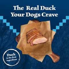 Blue Buffalo Wilderness Natural High-Protein Dry Food for Adult Dogs, with Wholesome Grains, Duck