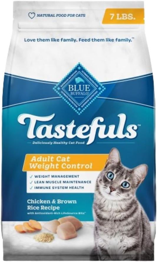 Blue Buffalo Tastefuls Natural Food for Adult Cats, Weight Control