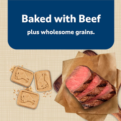 Blue Buffalo Health Bars Crunchy Dog Biscuits, Oven-Baked With Natural Ingredients, Beef