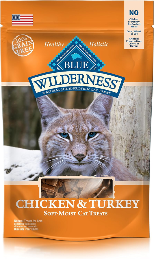 Blue Buffalo Cat Treats, Chicken And Turkey