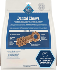 Blue Buffalo Medium Dental Chews for Dogs, Daily Dental Care Dog Treats Made in the USA with Natural Ingredients, Chicken & Spearmint