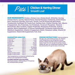 Wellness Complete Health Pate Adult Wet Cat Food, Natural, Protein-Rich, Grain Free(Chicken & Herring)