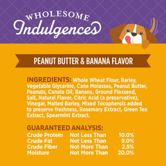 Old Mother Hubbard Wellness Wholesome Indulgences Dog Biscuits, Natural, Dog Treats, Peanut Butter & Banana Flavor