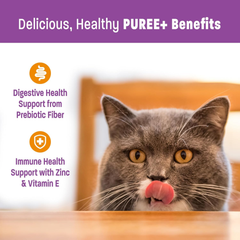 Wellness Lickable Treats Soft Puree Natural Grain Free Adult Cat Treats, Chicken Recipe